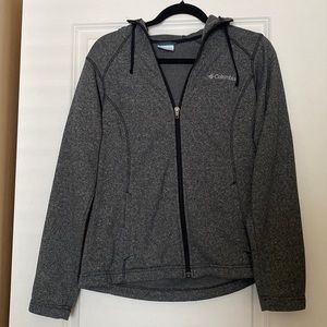 Columbia heather grey zip jacket